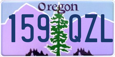 OR license plate 159QZL