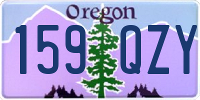 OR license plate 159QZY