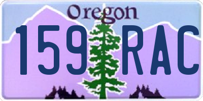 OR license plate 159RAC