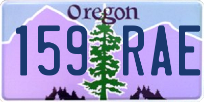 OR license plate 159RAE