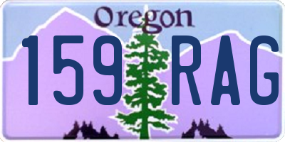 OR license plate 159RAG
