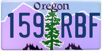 OR license plate 159RBF