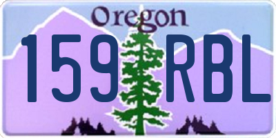 OR license plate 159RBL