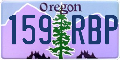 OR license plate 159RBP