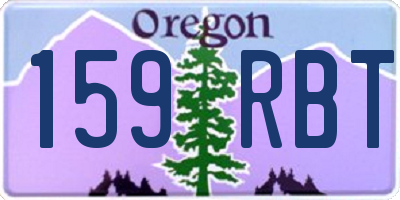 OR license plate 159RBT