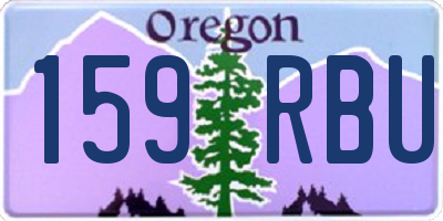 OR license plate 159RBU