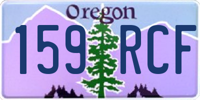 OR license plate 159RCF