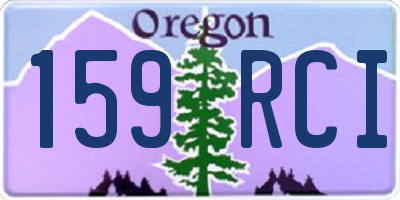 OR license plate 159RCI
