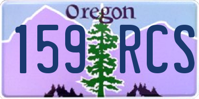 OR license plate 159RCS
