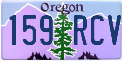 OR license plate 159RCV