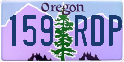 OR license plate 159RDP