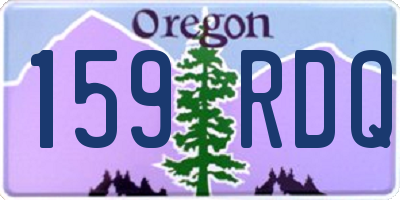 OR license plate 159RDQ