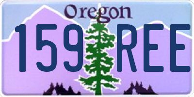 OR license plate 159REE