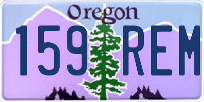 OR license plate 159REM