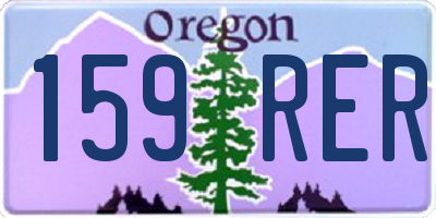 OR license plate 159RER