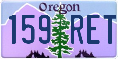 OR license plate 159RET