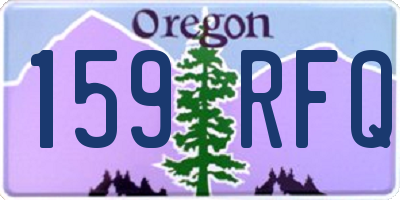 OR license plate 159RFQ