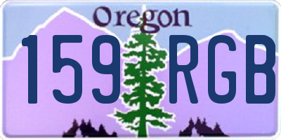 OR license plate 159RGB