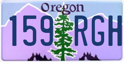 OR license plate 159RGH