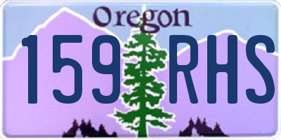 OR license plate 159RHS
