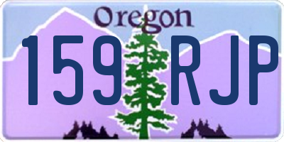 OR license plate 159RJP
