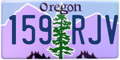 OR license plate 159RJV