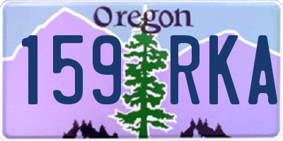 OR license plate 159RKA