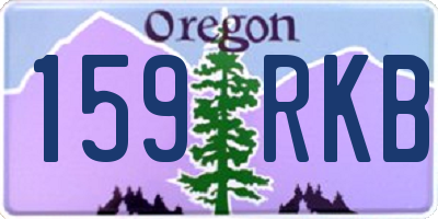OR license plate 159RKB