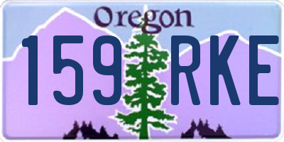 OR license plate 159RKE