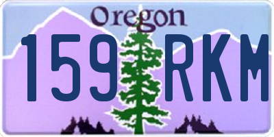 OR license plate 159RKM