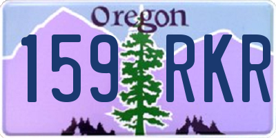 OR license plate 159RKR