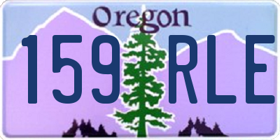 OR license plate 159RLE