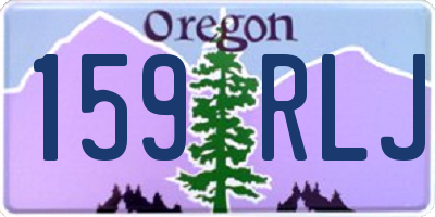 OR license plate 159RLJ