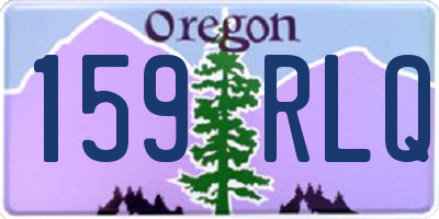 OR license plate 159RLQ