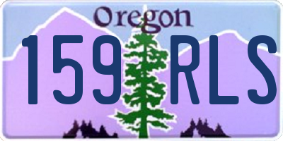 OR license plate 159RLS