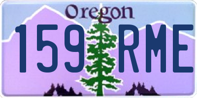 OR license plate 159RME