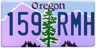 OR license plate 159RMH