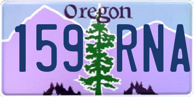 OR license plate 159RNA