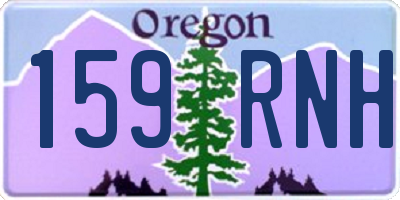 OR license plate 159RNH