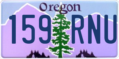 OR license plate 159RNU