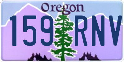 OR license plate 159RNV