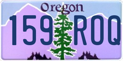 OR license plate 159ROQ