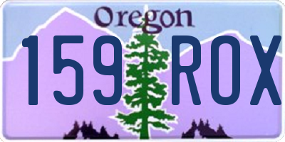 OR license plate 159ROX