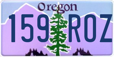 OR license plate 159ROZ