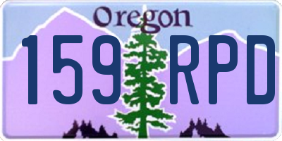 OR license plate 159RPD
