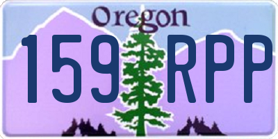 OR license plate 159RPP