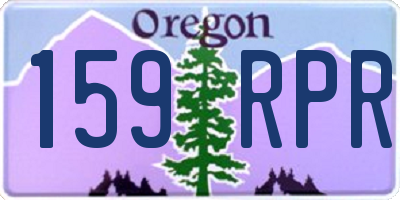 OR license plate 159RPR