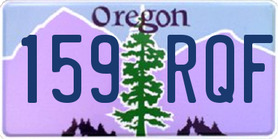 OR license plate 159RQF