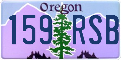 OR license plate 159RSB