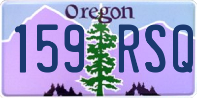 OR license plate 159RSQ